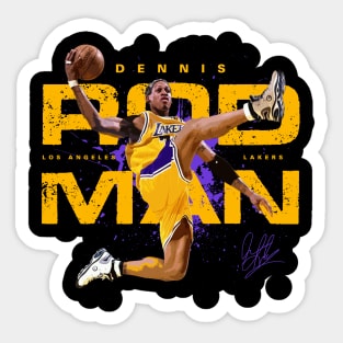 Dennis Rodman Lakers Sticker